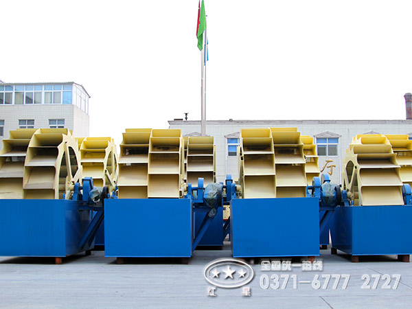 不同类型的洗砂机特点、型号和技术参数