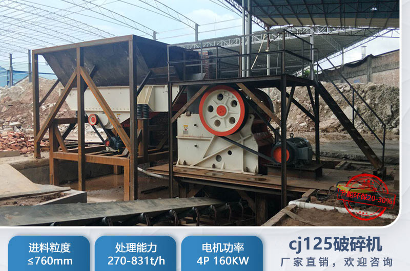 cj125破碎机是多大？参数及价格