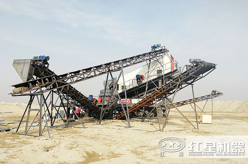 钢筋混凝土破碎用什么机器？建筑垃圾移动破碎站刚刚好